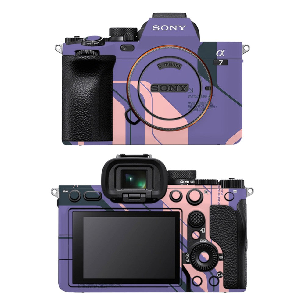 Sony A7 IV camera skin - Purple Cyberpunk