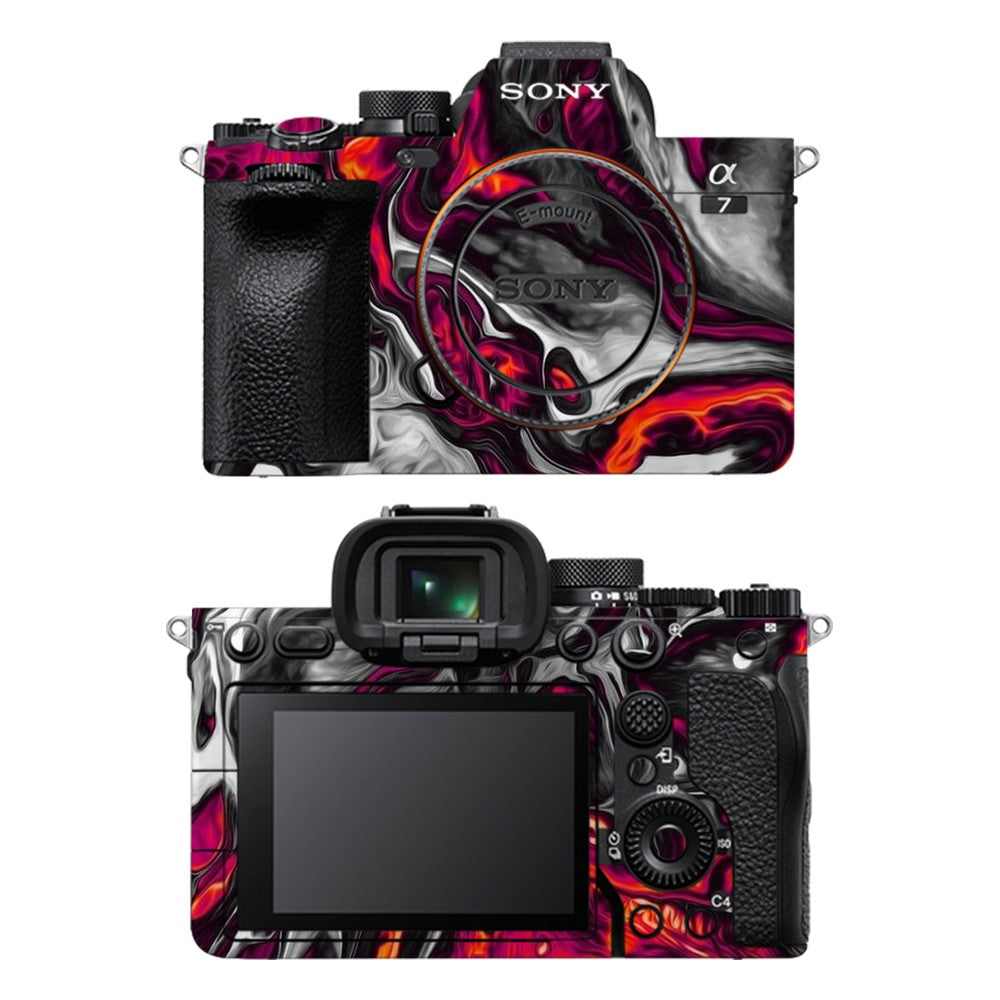 Sony A7 IV camera skin - Red Hot Lava