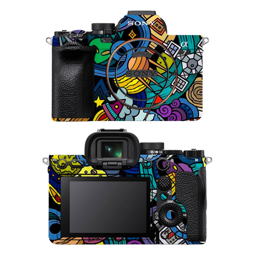 Sony A7 IV camera skin - Space Doodle
