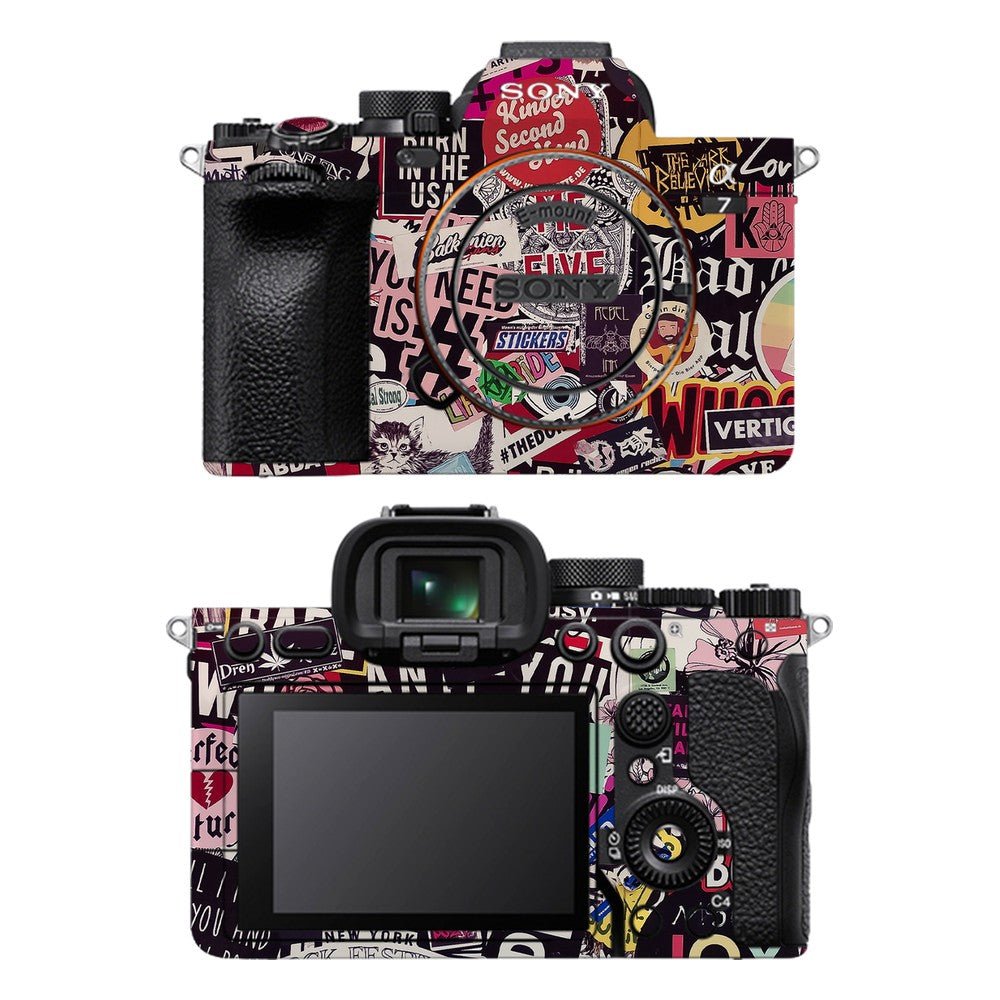 Sony A7 IV camera skin - Sticker Doodle