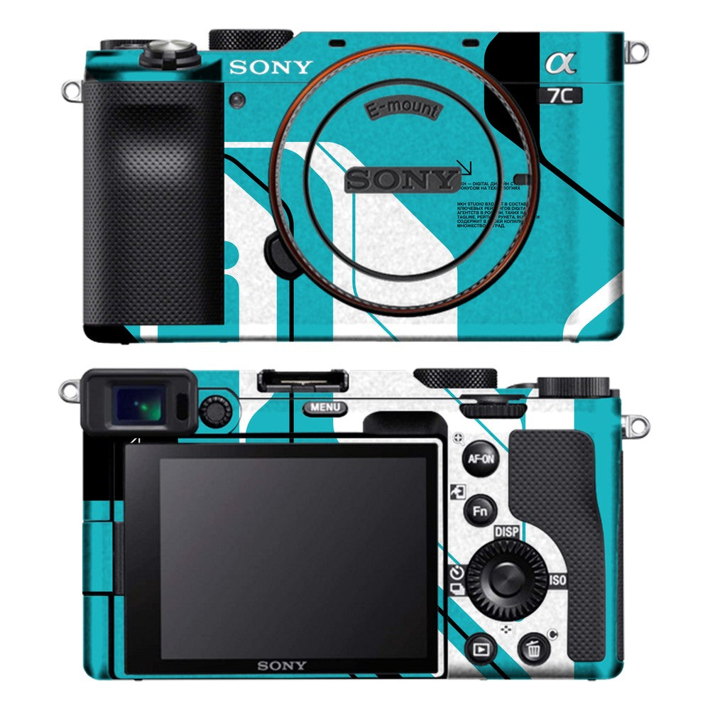 Sony A7C camera skin - Cyber Blue