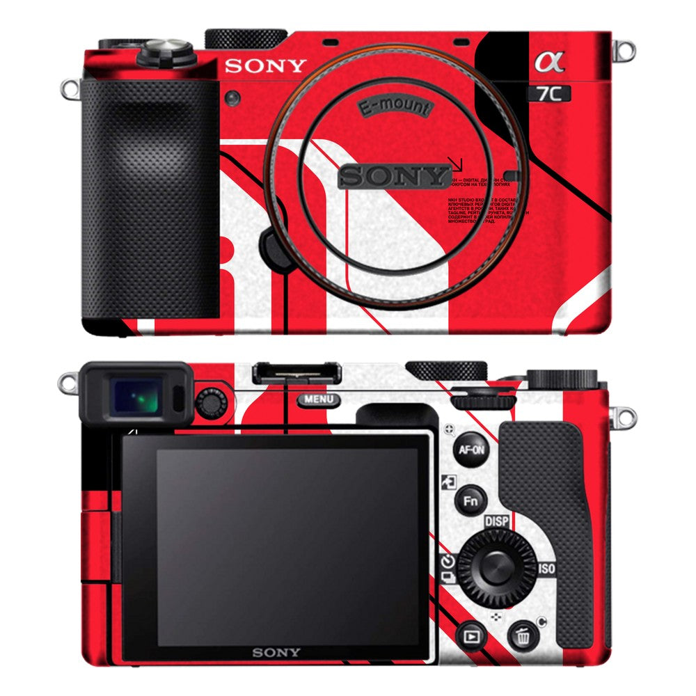 Sony A7C camera skin - Cyber Red