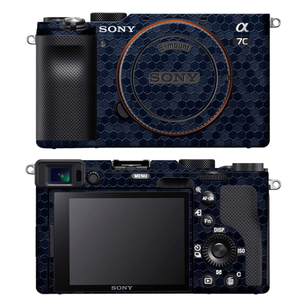 Sony A7C camera skin - Honeycomb Blue