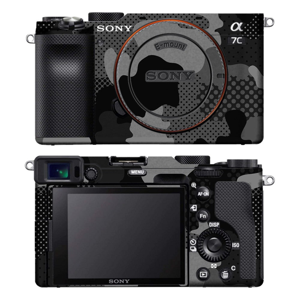 Sony A7C camera skin - Military Black Camo