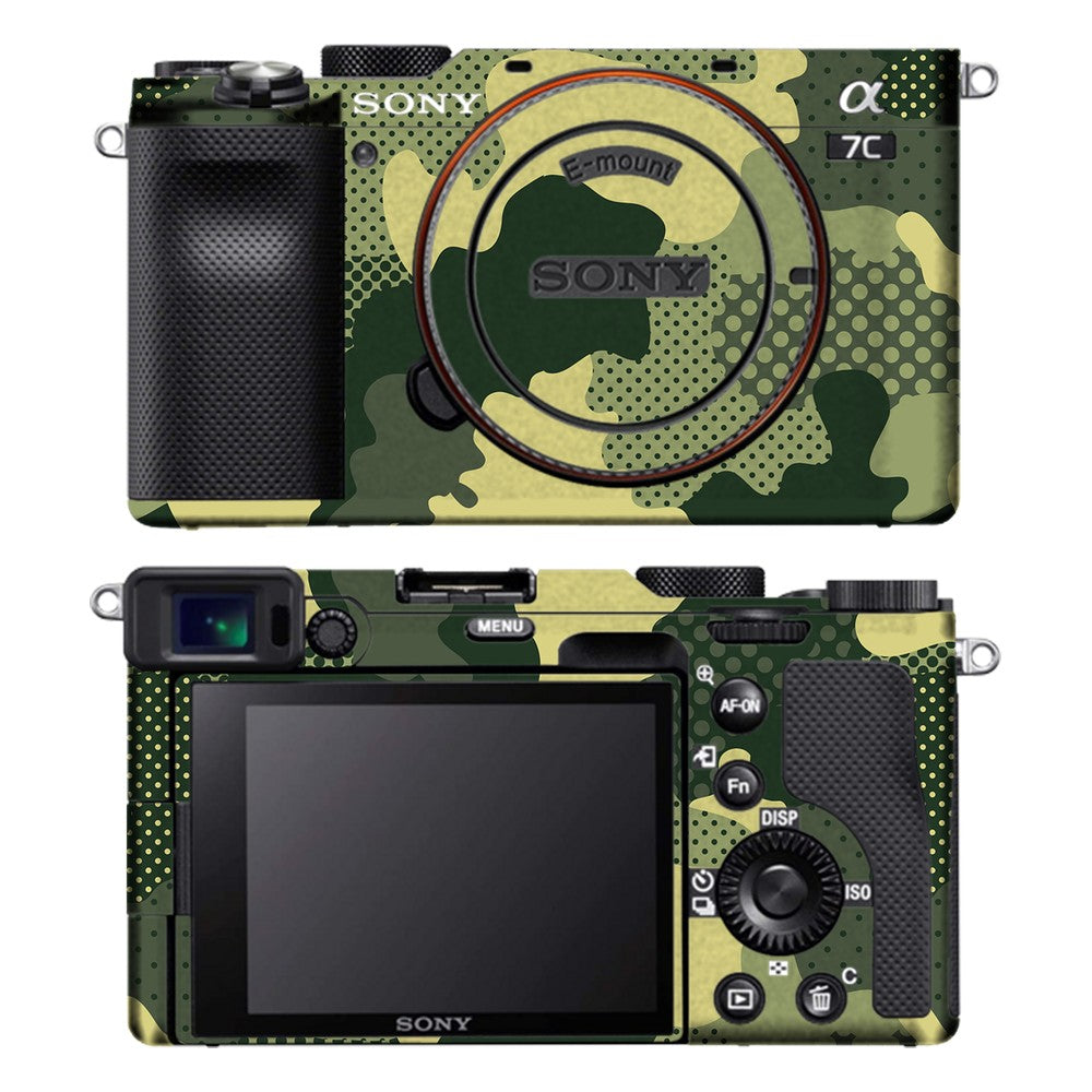 Sony A7C camera skin - Military Green Camo