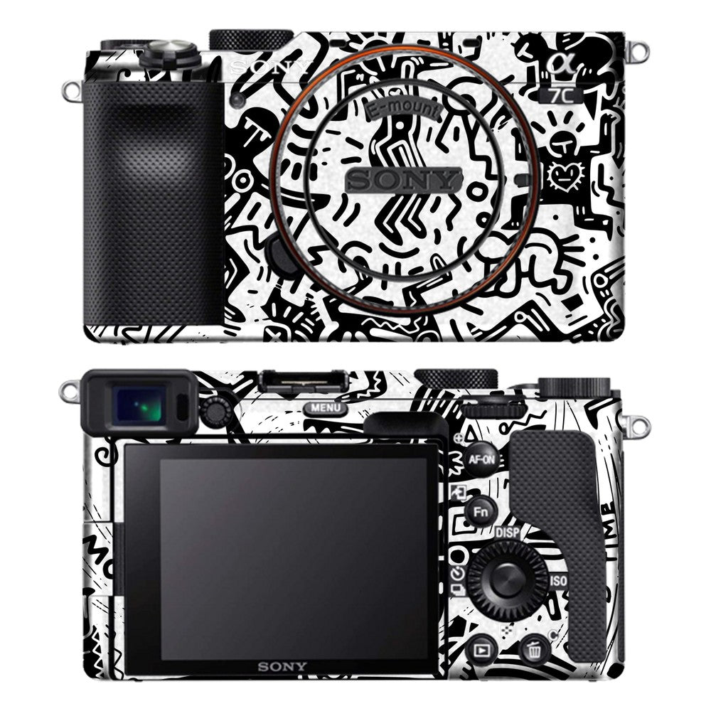 Sony A7C camera skin - Monochromatic Psycho
