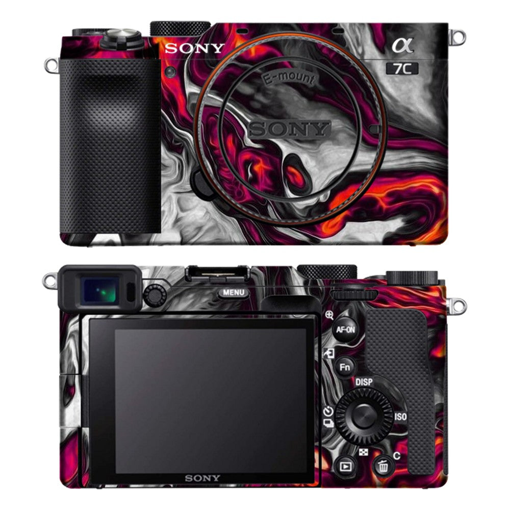 Sony A7C camera skin - Red Hot Lava