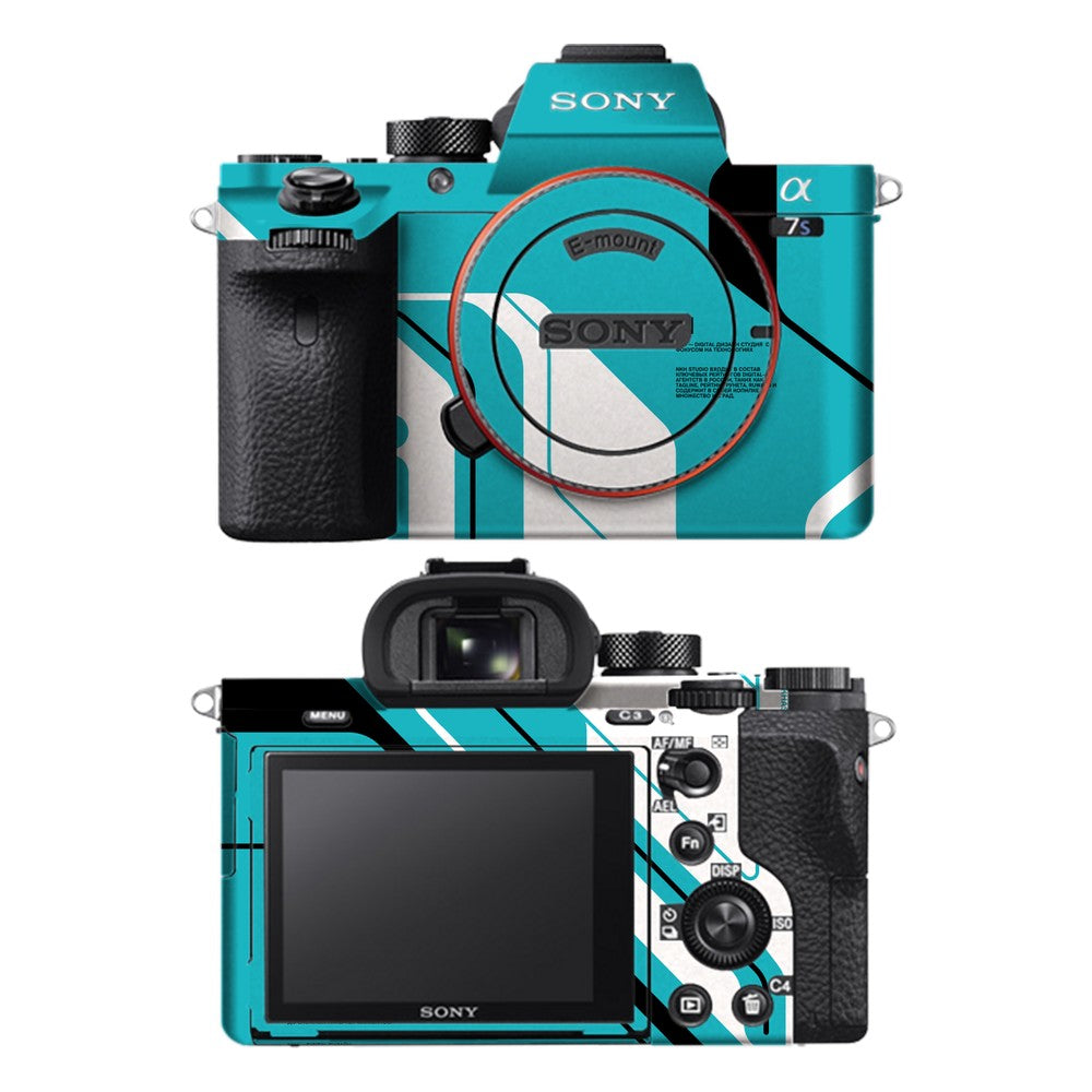 Sony A7S II camera skin - Cyber Blue