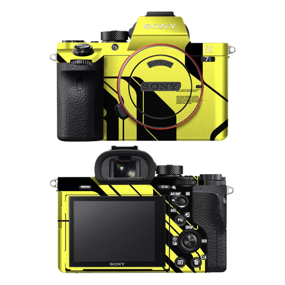 Sony A7S II camera skin - Cyber Yellow Black