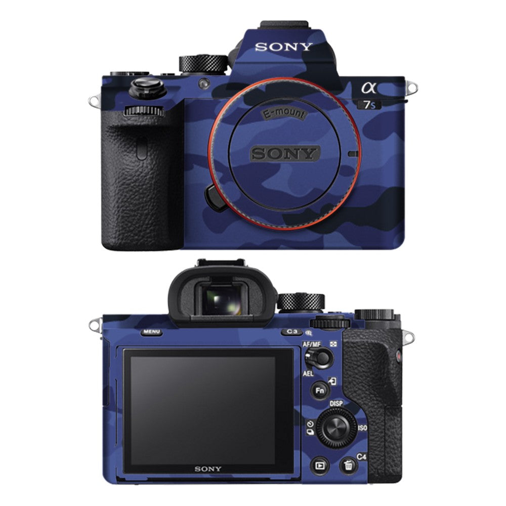 Sony A7S II camera skin - Dark Blue Camo