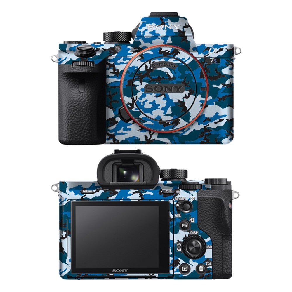 Sony A7S II camera skin - Digital Blue Camo