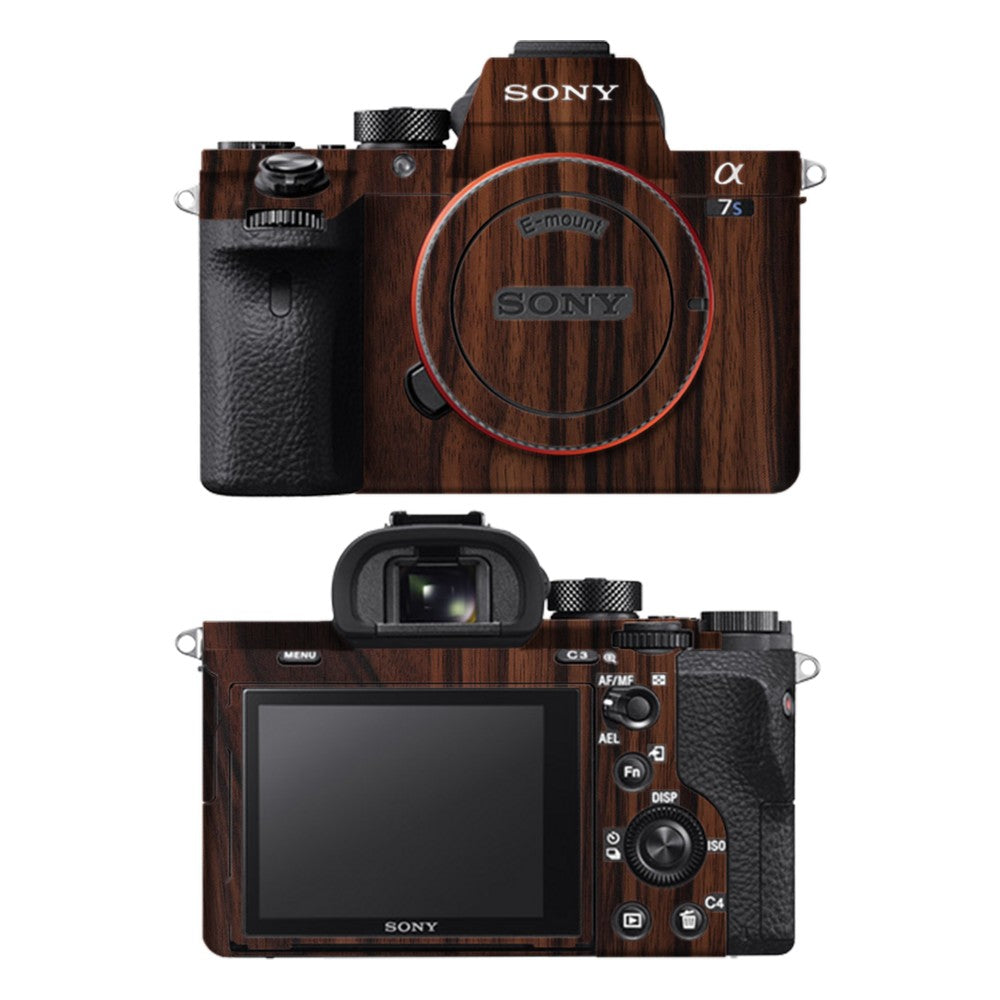 Sony A7S II camera skin - Ebony Wood