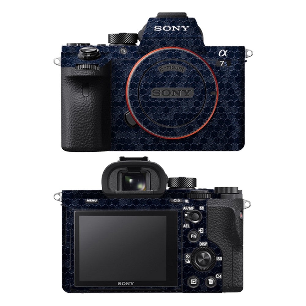 Sony A7S II camera skin - Honeycomb Blue