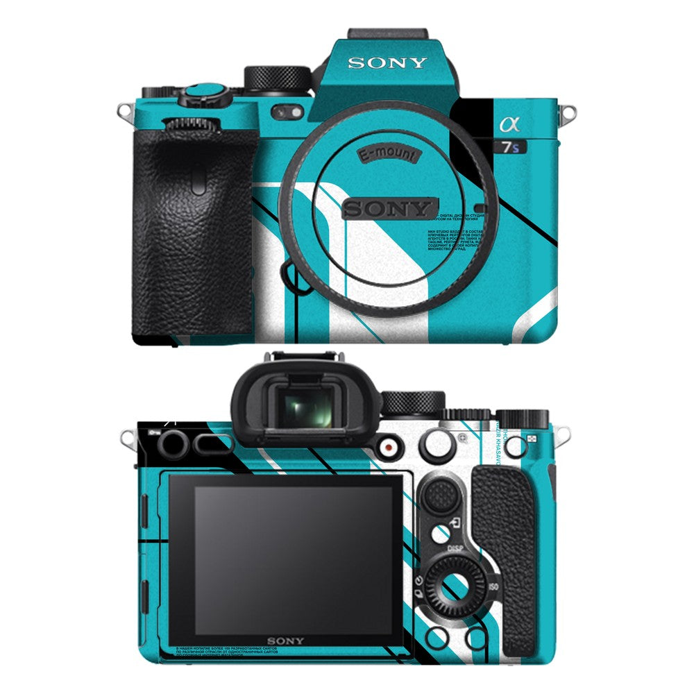 Sony A7S III camera skin - Cyber Blue