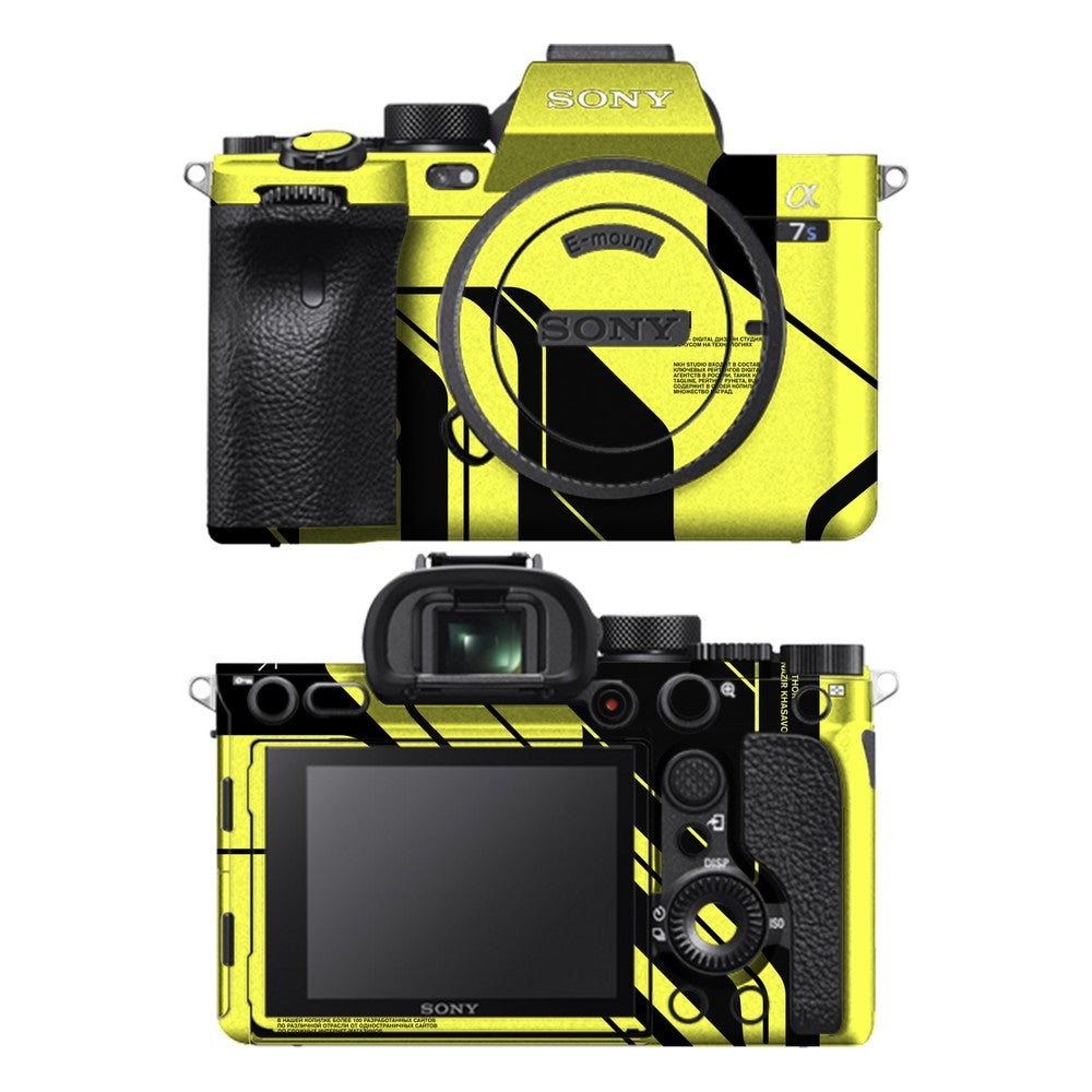 Sony A7S III camera skin - Cyber Yellow Black