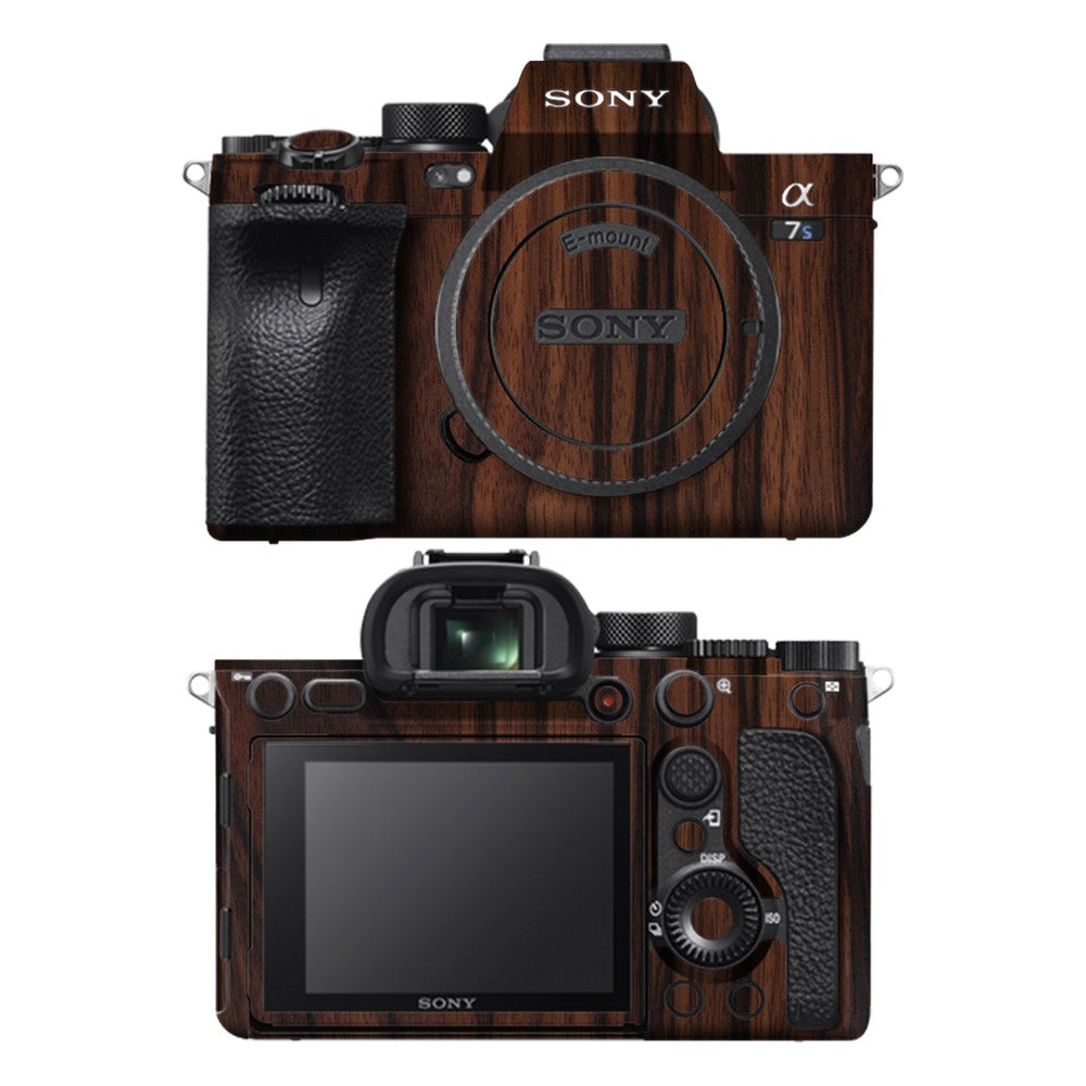 Sony A7S III camera skin - Ebony Wood