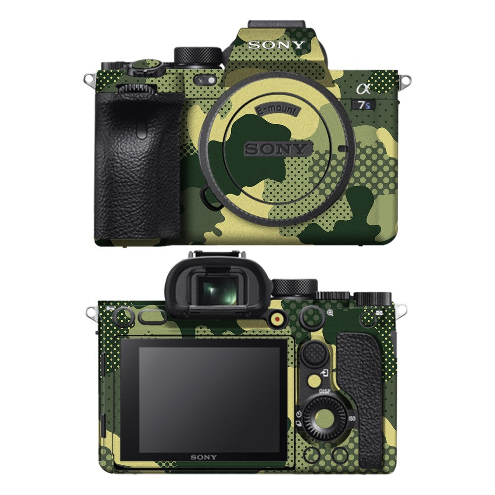 Sony A7S III camera skin - Military Green Camo