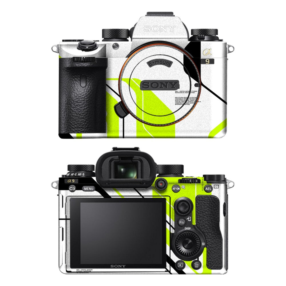 Sony A9 camera skin - Acid Green