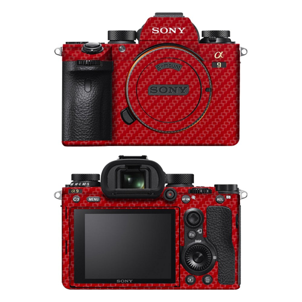 Sony A9 camera skin - Carbon Red