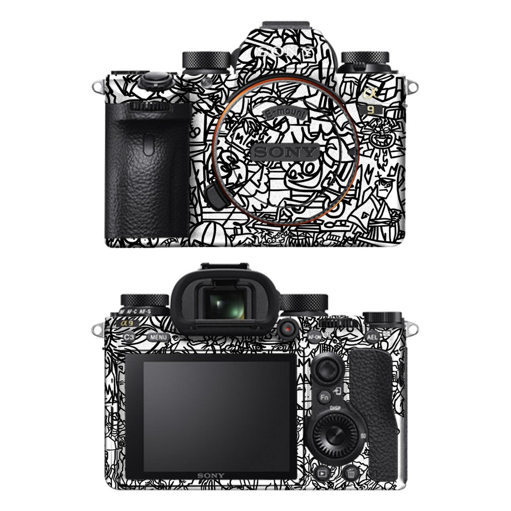 Sony A9 camera skin - Classic Doodle