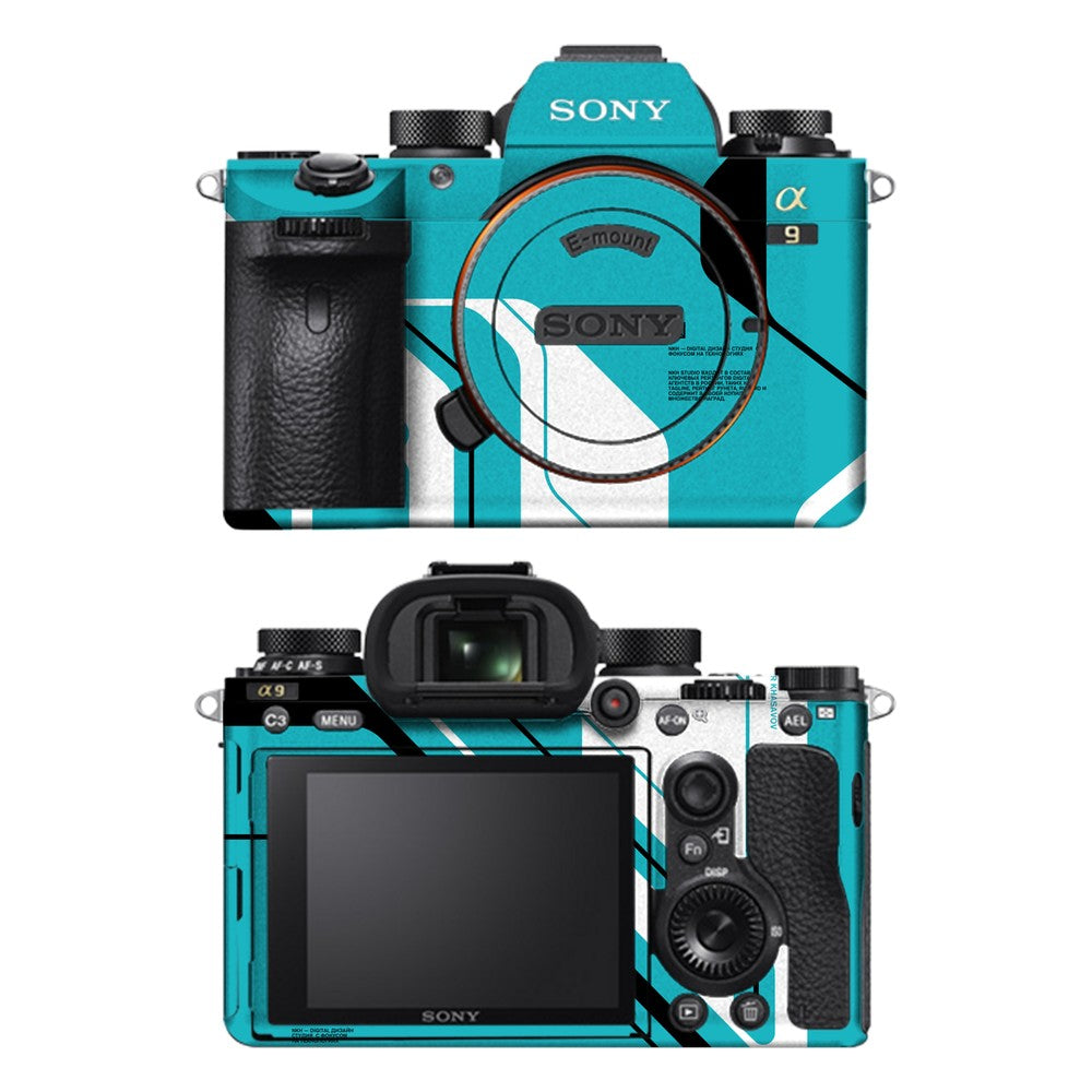 Sony A9 camera skin - Cyber Blue