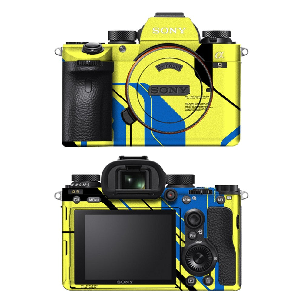 Sony A9 camera skin - Cyber Yellow