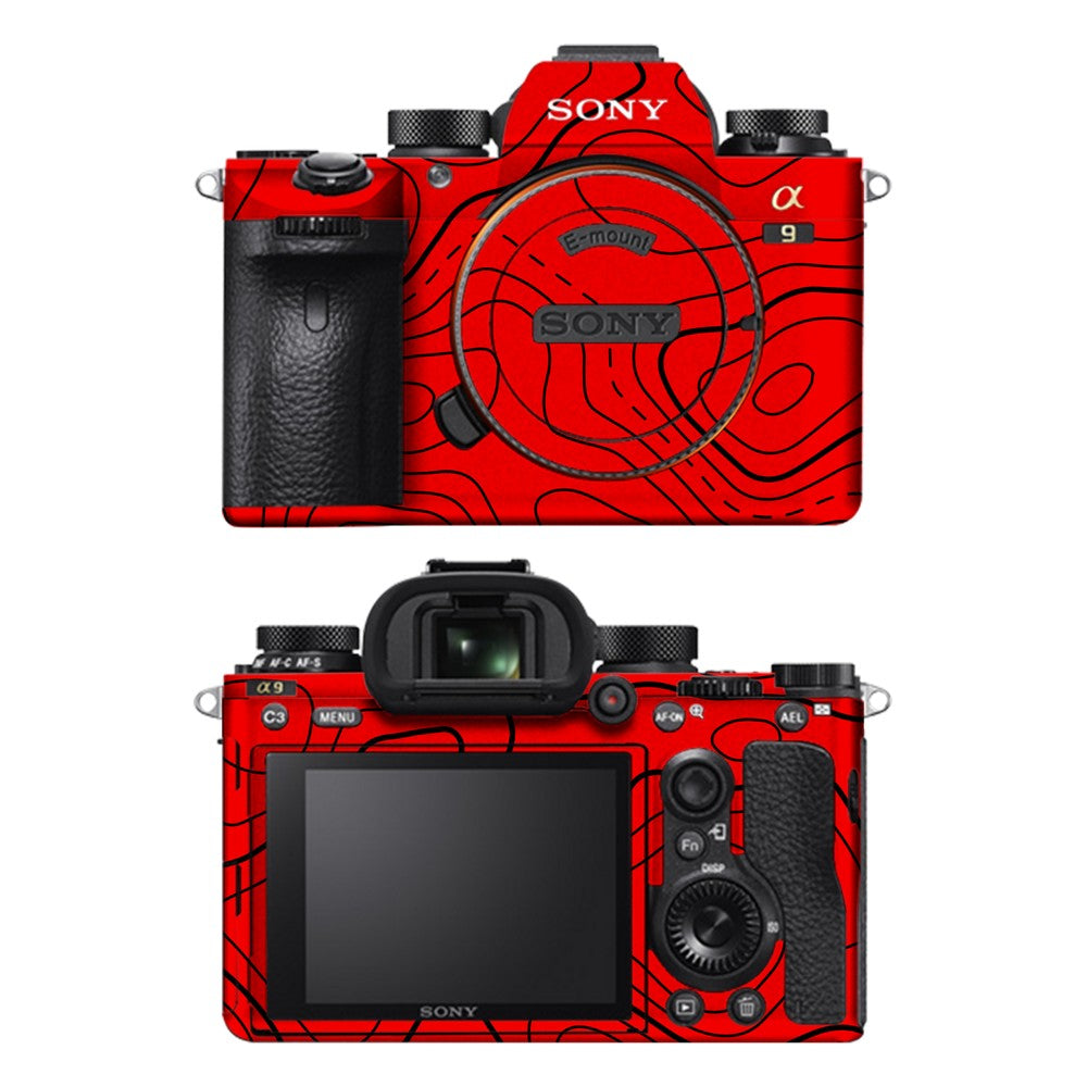 Sony A9 camera skin - Damascus Red