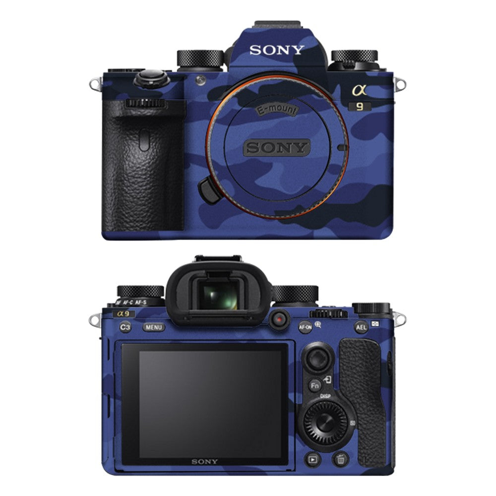 Sony A9 camera skin - Dark Blue Camo
