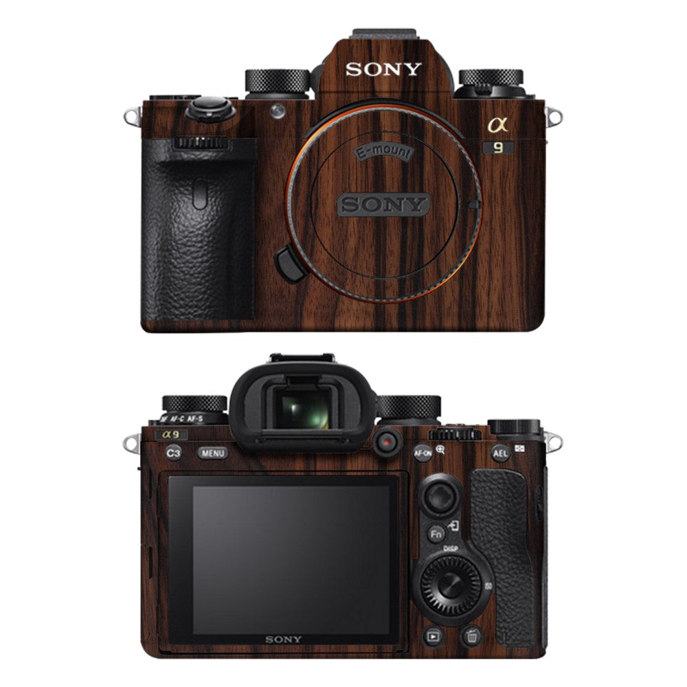 Sony A9 camera skin - Ebony Wood