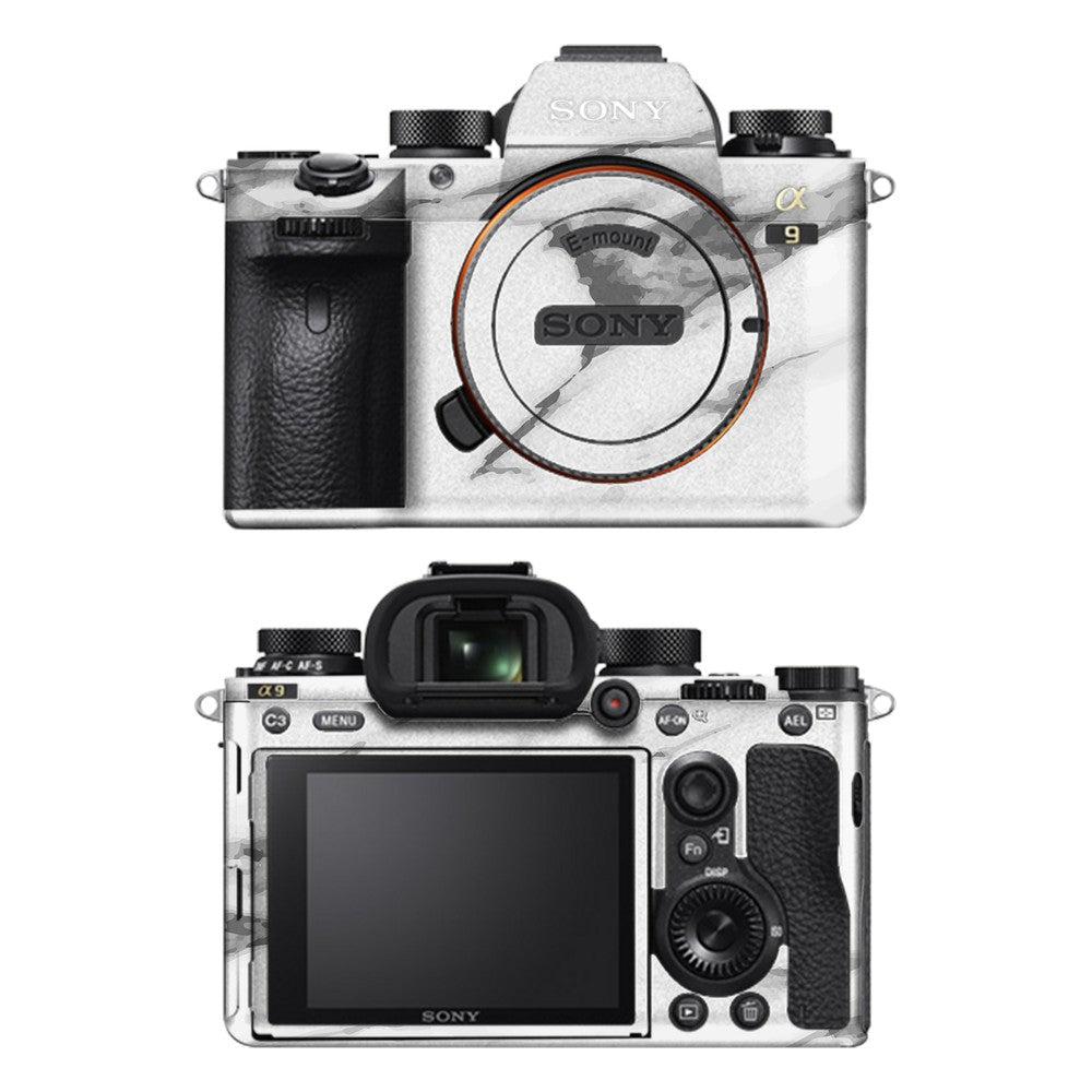 Sony A9 camera skin - Marble White