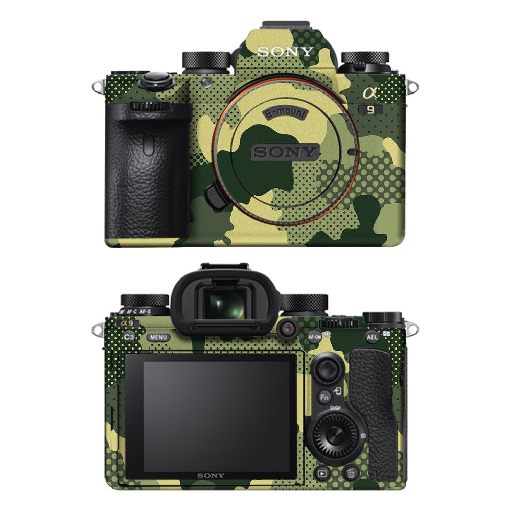 Sony A9 camera skin - Military Green Camo