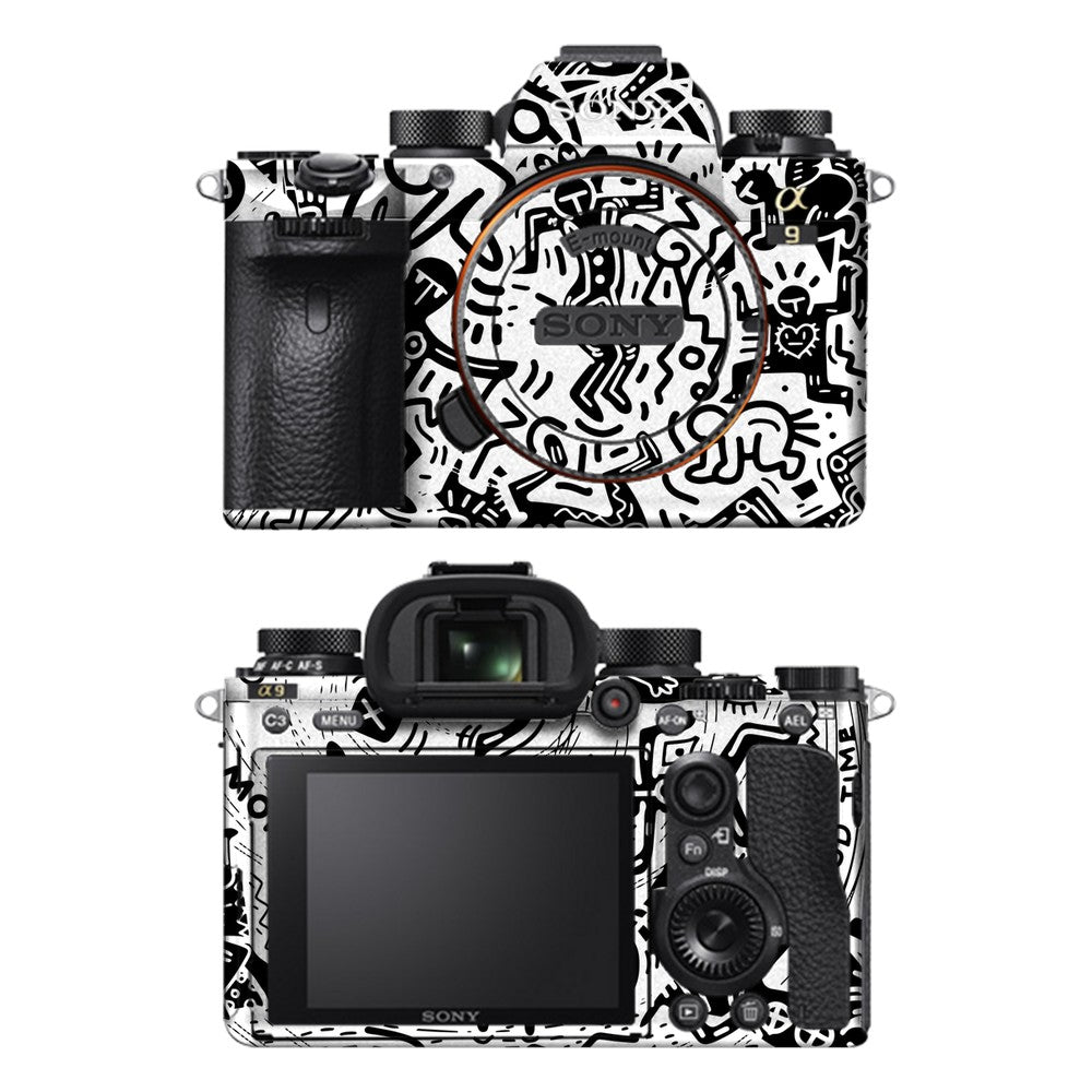 Sony A9 camera skin - Monochromatic Psycho