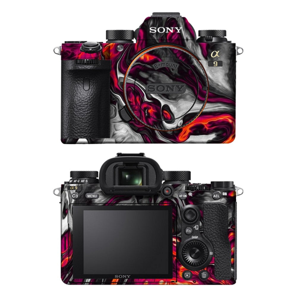 Sony A9 camera skin - Red Hot Lava