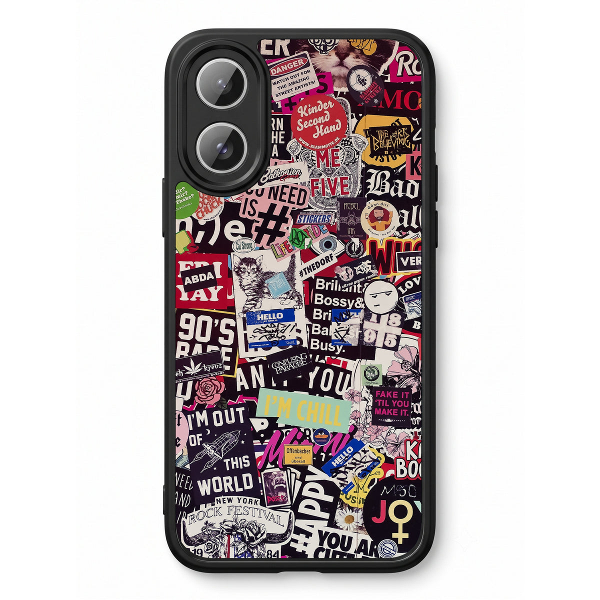 Sticker Doodle printed Doyers case, alternate view