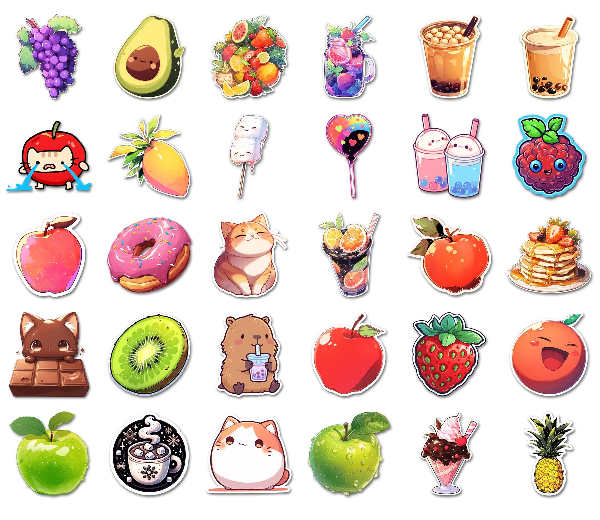 Snacks & Sweets Sticker Bundle - every sticker in the bundle