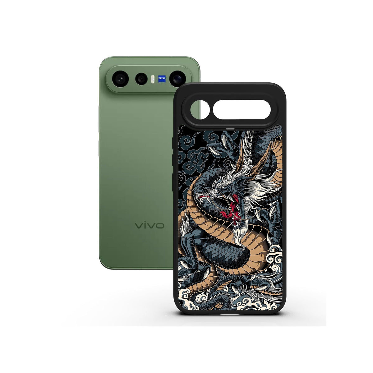 Tidal Dragon printed Doyers case, alternate view