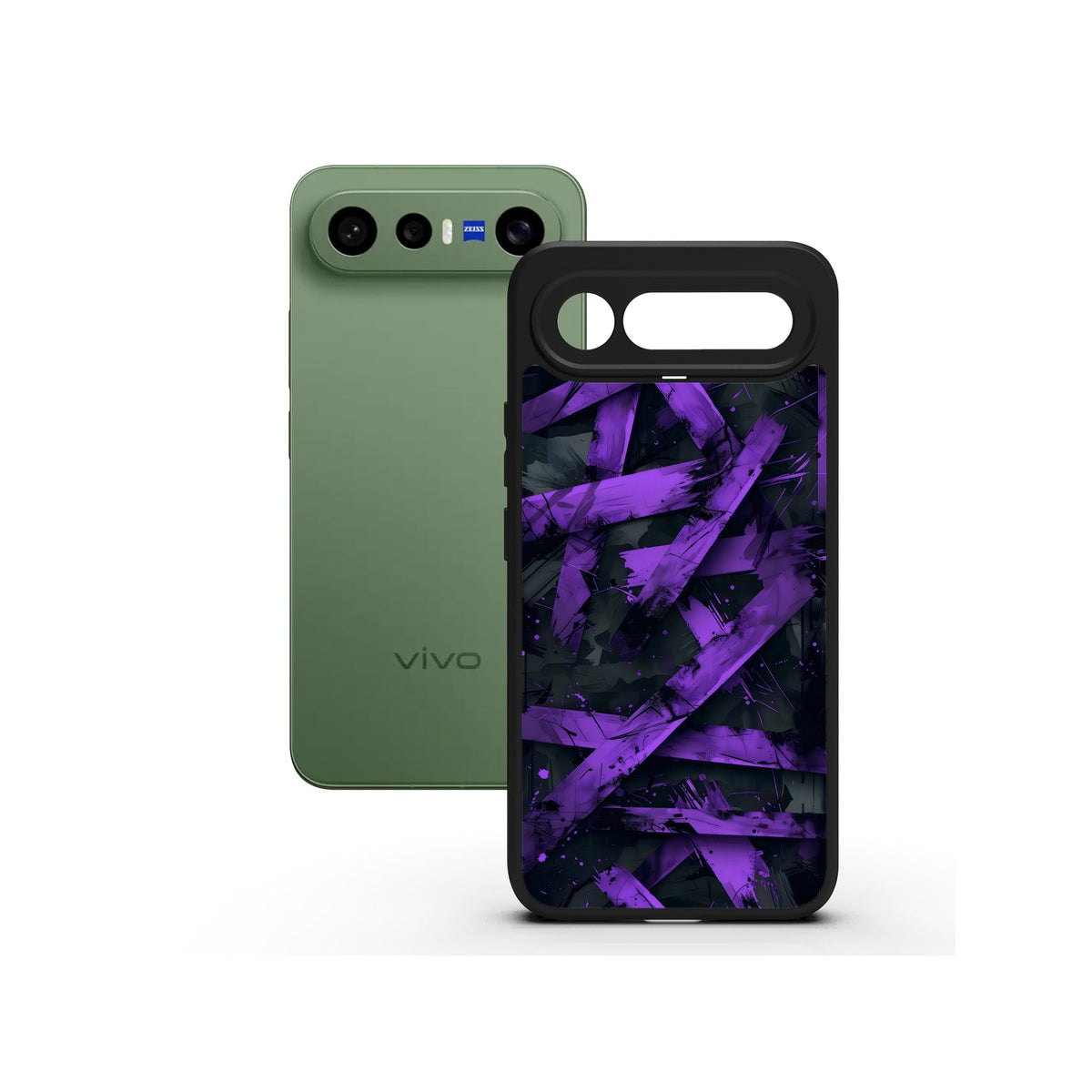 Toxic Violet printed Doyers case, alternate view