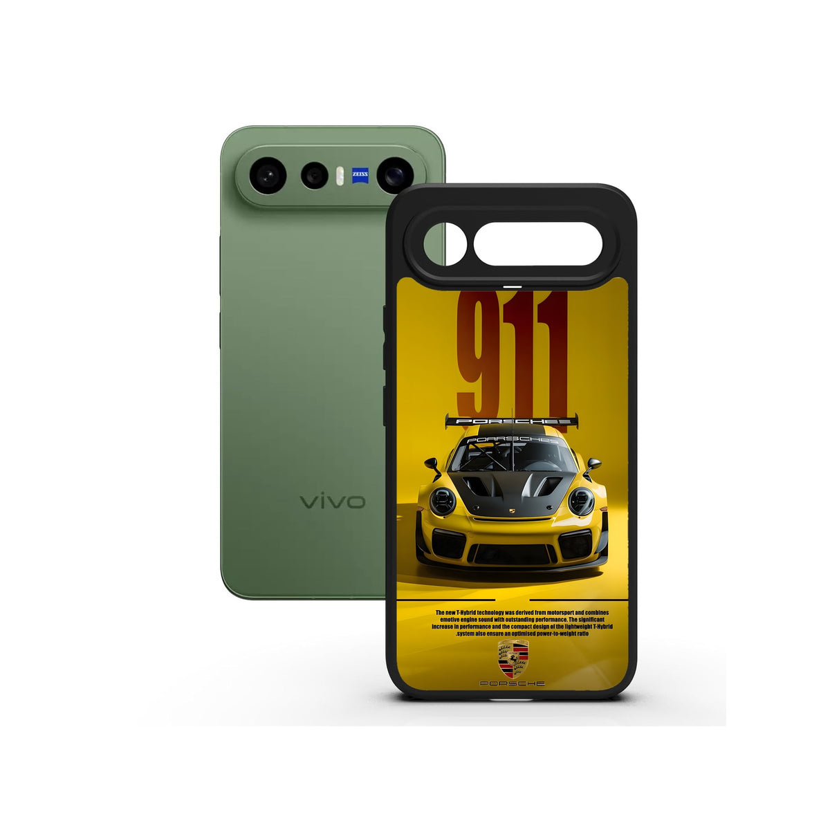 Turbo Yellow printed Doyers case, alternate view