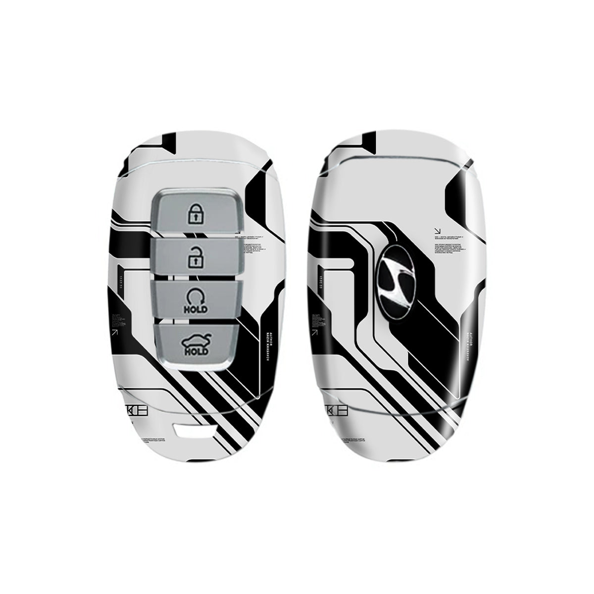 White Cyberpunk - Car Key Skins