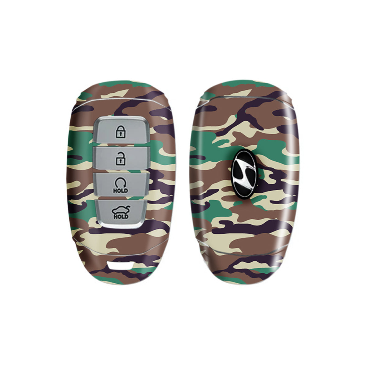 Powdercoat Car Key Wild Camo - Car Key Skins