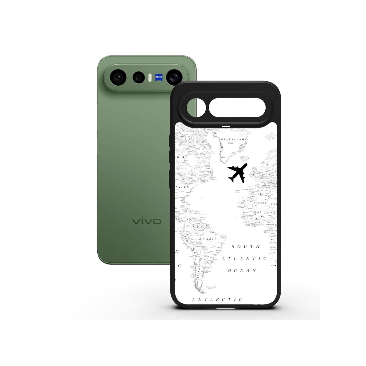 World Map Wanderlust printed Doyers case, alternate view