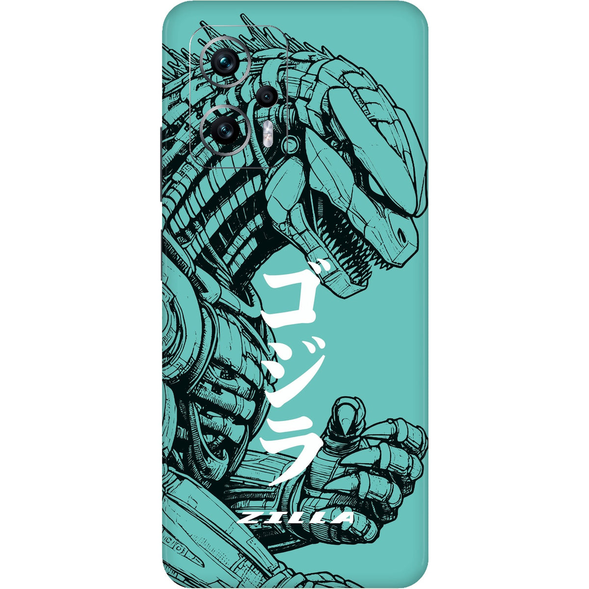 Zilla skin on Poco X4 GT (5G) by Decalz - Kongzilla limited edition